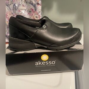 Ladies Akesso Black Work Shoes